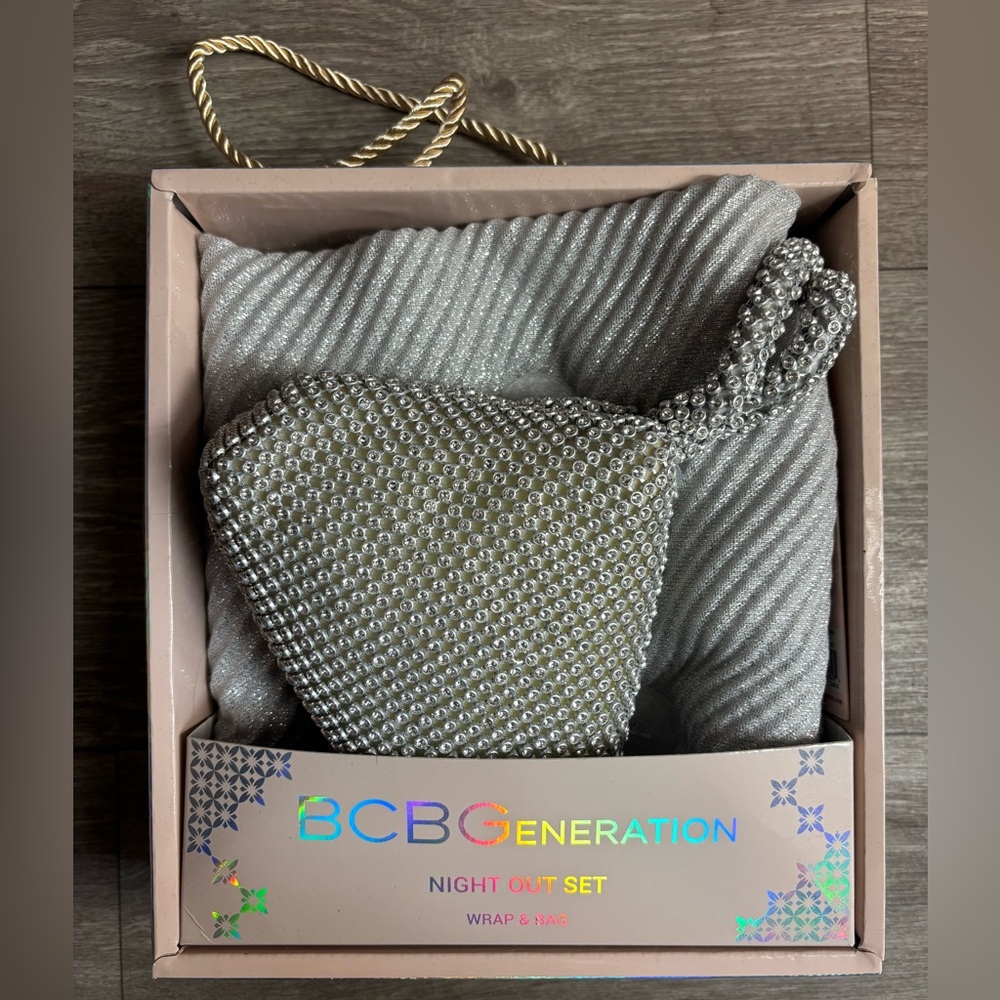 BCBGeneration Silver Night Out Set